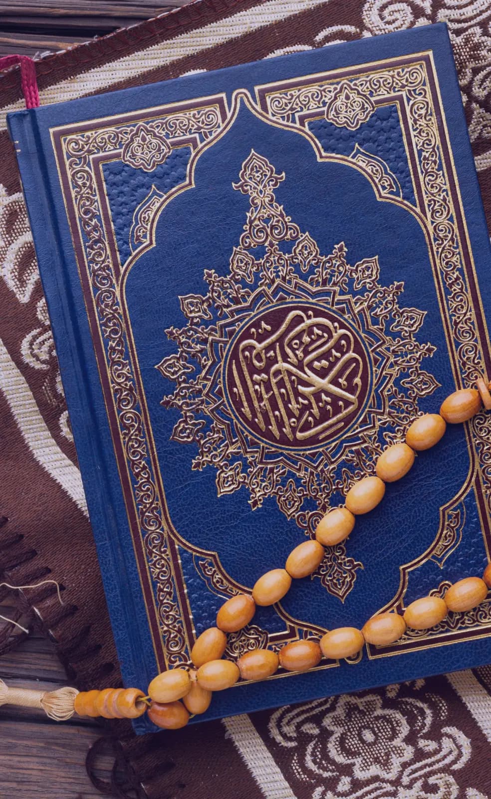 Quran with rosary